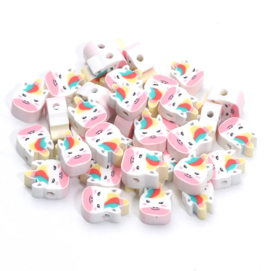 Pärlor polymer lera Unicorn
