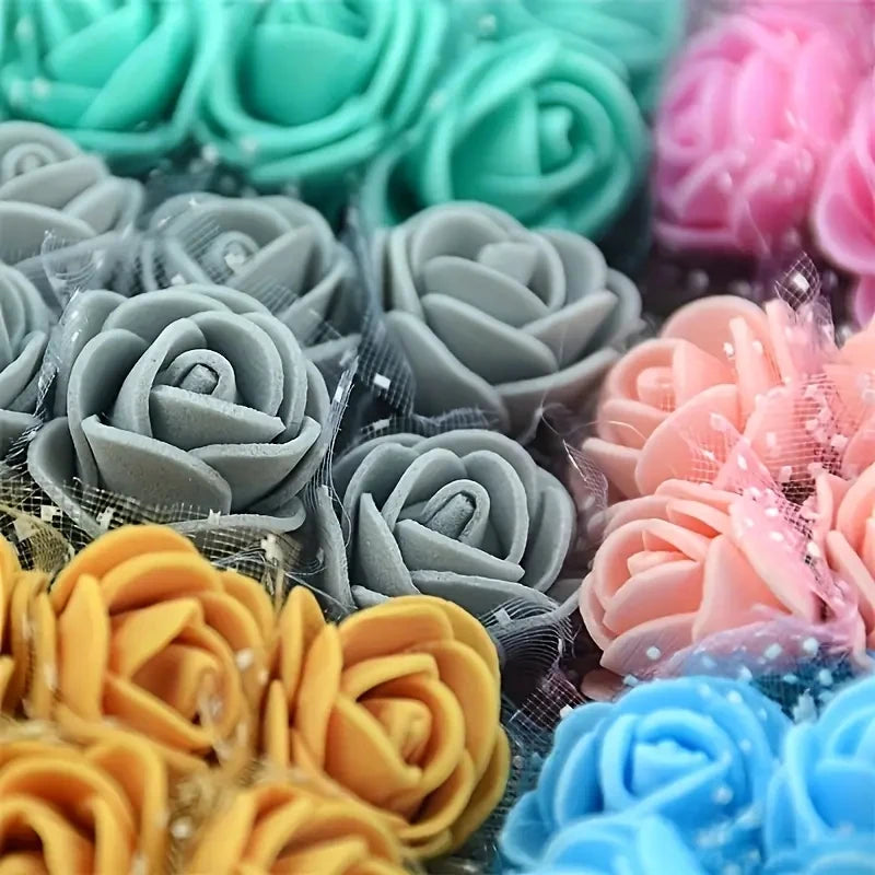 144 small foam roses