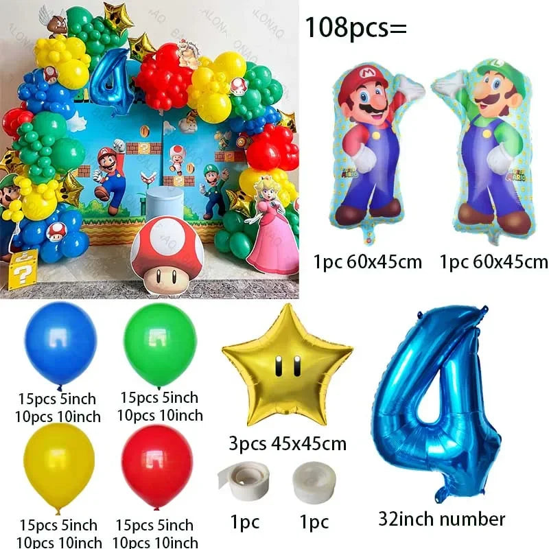 Super Mario paket ballonger 106st