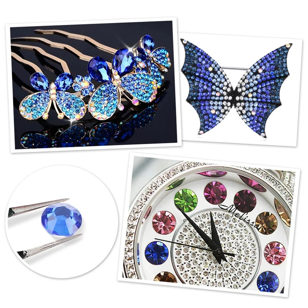 Strass stenar Resin Ljusrosa Multicolor