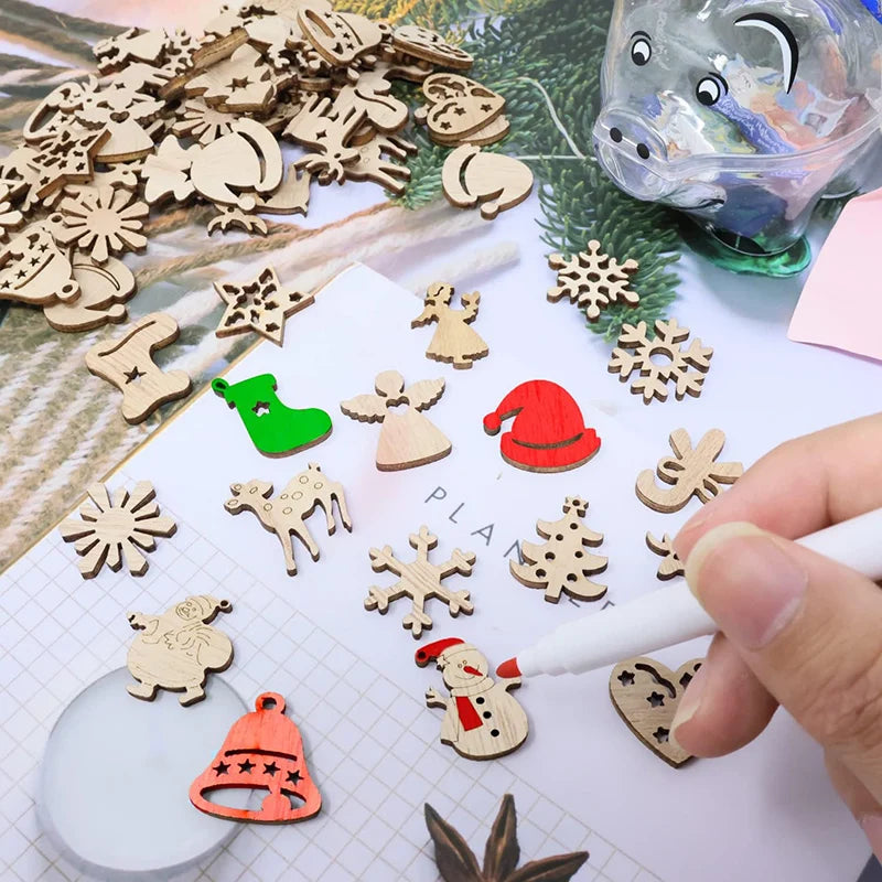 Christmas motif in wood