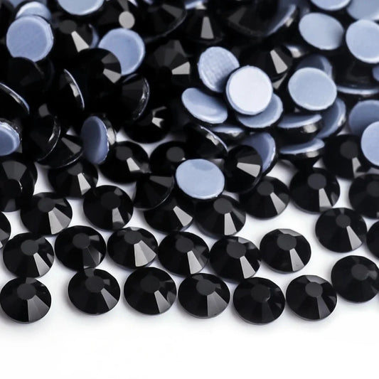 Strass stenar Svart Hot fix