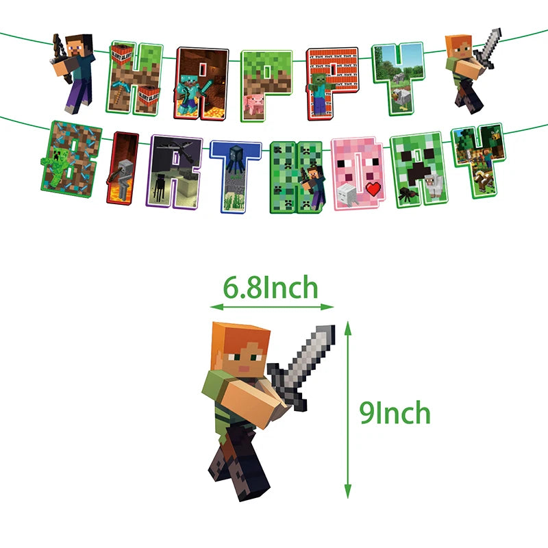 Kalas dekoration med Minecraft