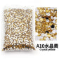 Strass stenar Resin Guld Brun orange grön nyanser