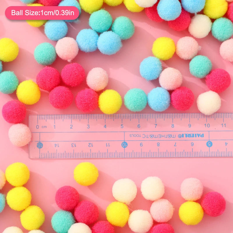 100-pack small pom poms