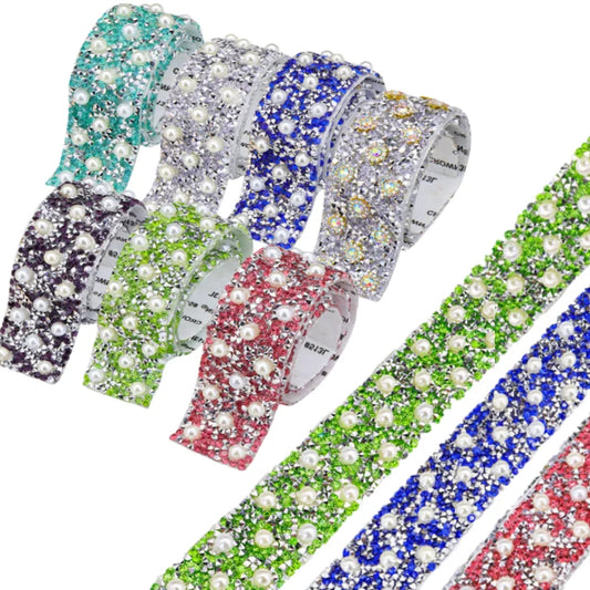 Strass tejp med pärlor