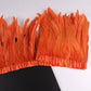 10 meters rooster feathers on ribbon