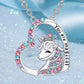 Halsband barn hjärta med unicorn