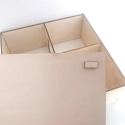 Trä hus med lock för hamster