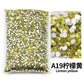 Strass stenar Resin Guld Brun orange grön nyanser