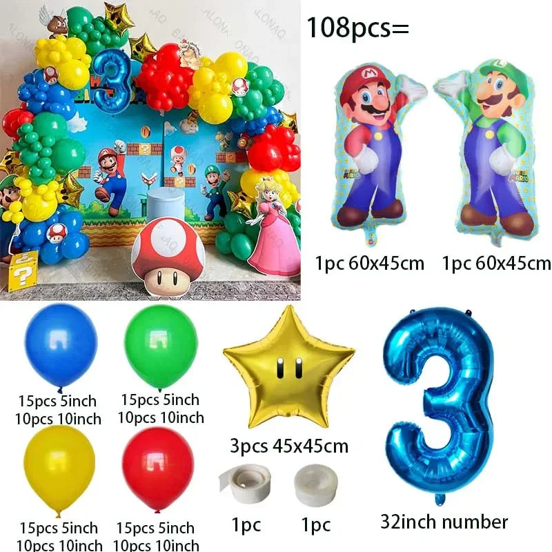 Super Mario paket ballonger 106st