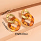 Necklace &amp; earrings set acrylic curb chain