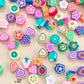 Beads polymer clay Fruits Flowers Hearts