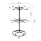 Metal jewelry stand 2 tiers rotating