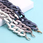 Armband med bred akryl kedja i metallic färger