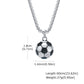 Halsband med fotboll berlock