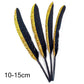 Goose feathers black with gold pattern