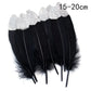 Goose feathers black with gold pattern
