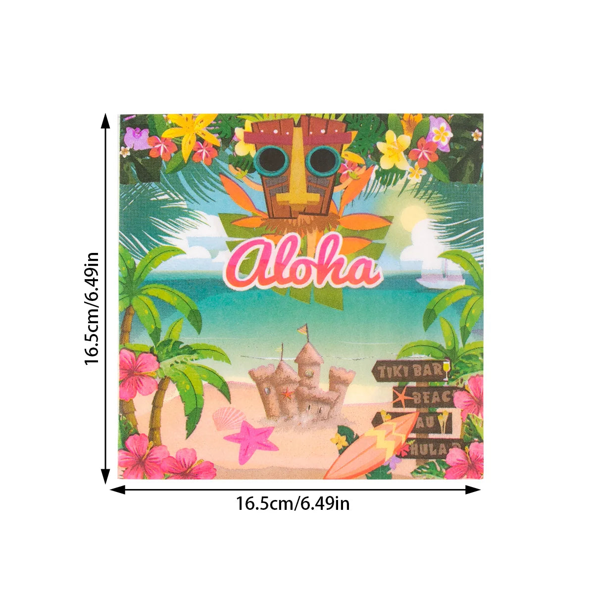 Party dekoration i Hawaii tema