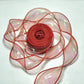 Organza band i metallic glans