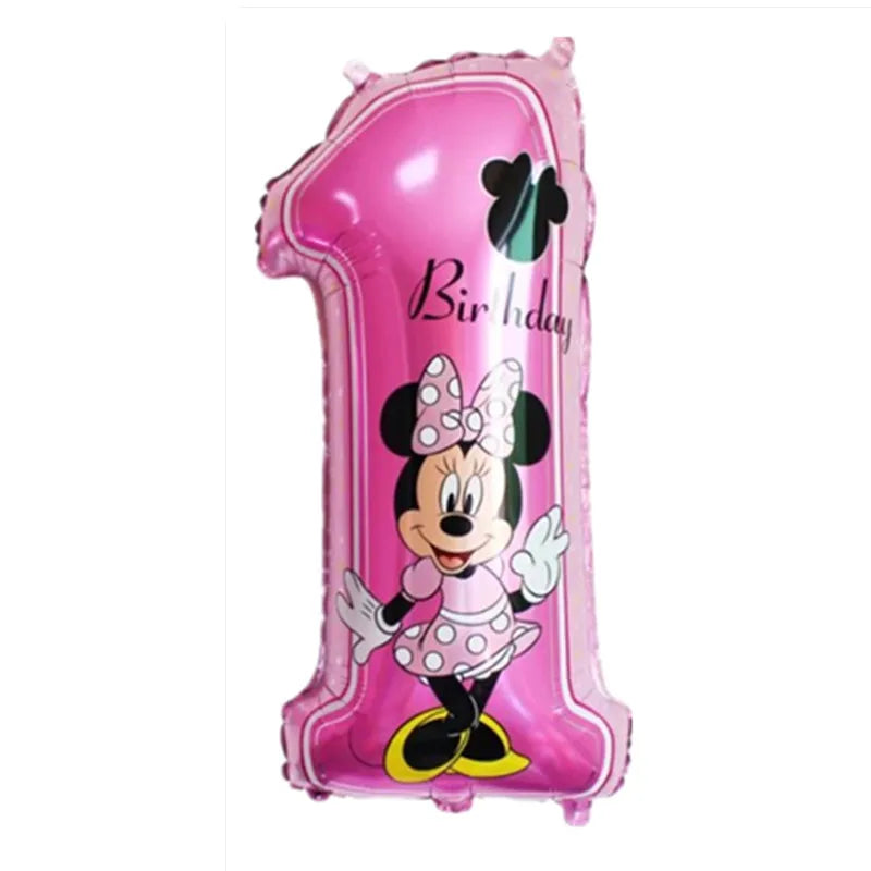 Kalas dekoration med Minnie pigg