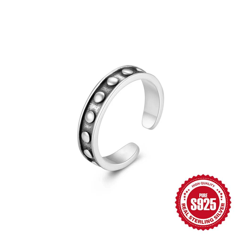 Tå ringar i äkta 925 sterling silver