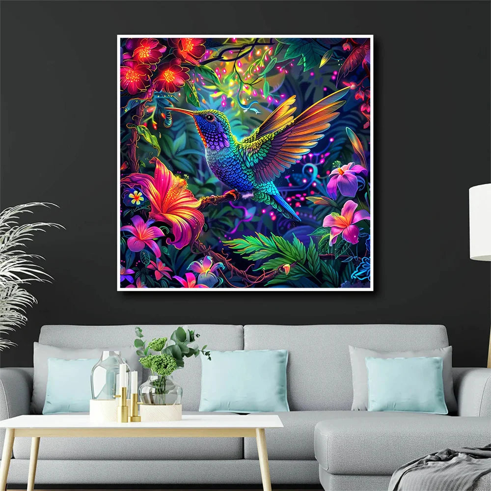 Diamond painting bird