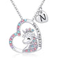 Halsband barn hjärta med unicorn