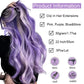 Hair extensions färgade slingor