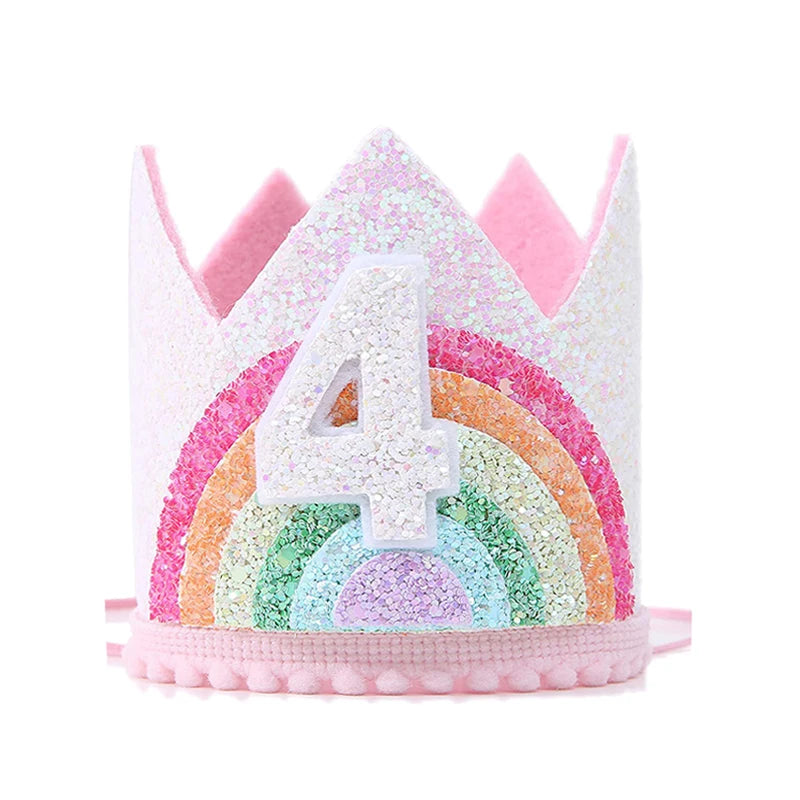 Unicorn krona till kalas barnet