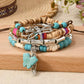 Bohemisk armband turquoise metall detaljer