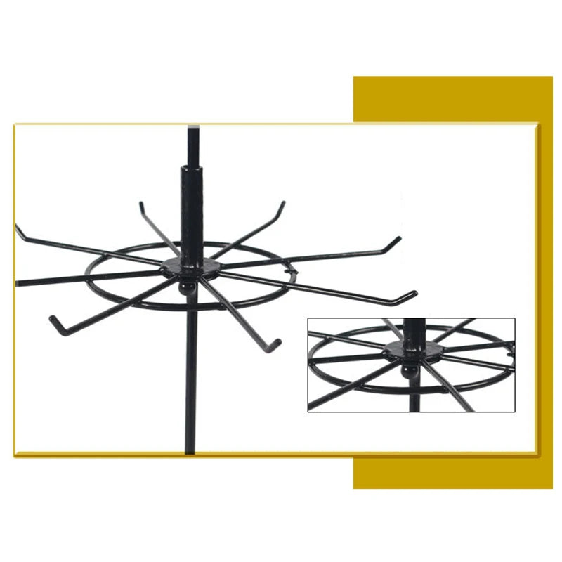 Metal jewelry stand 2 tiers rotating