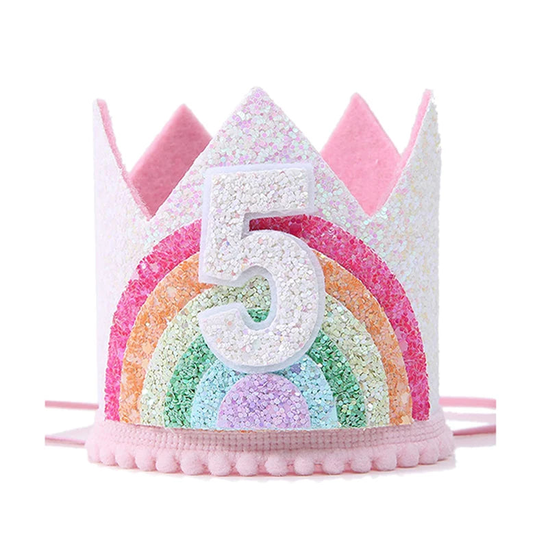 Unicorn krona till kalas barnet