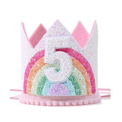 Unicorn krona till kalas barnet