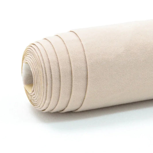 Självhäftande sammets tyg beige