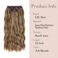 Wavy hair extensions with clips