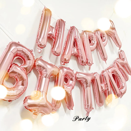Ballong set med Happy Birthday