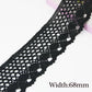 5 Meters black lace ribbon 