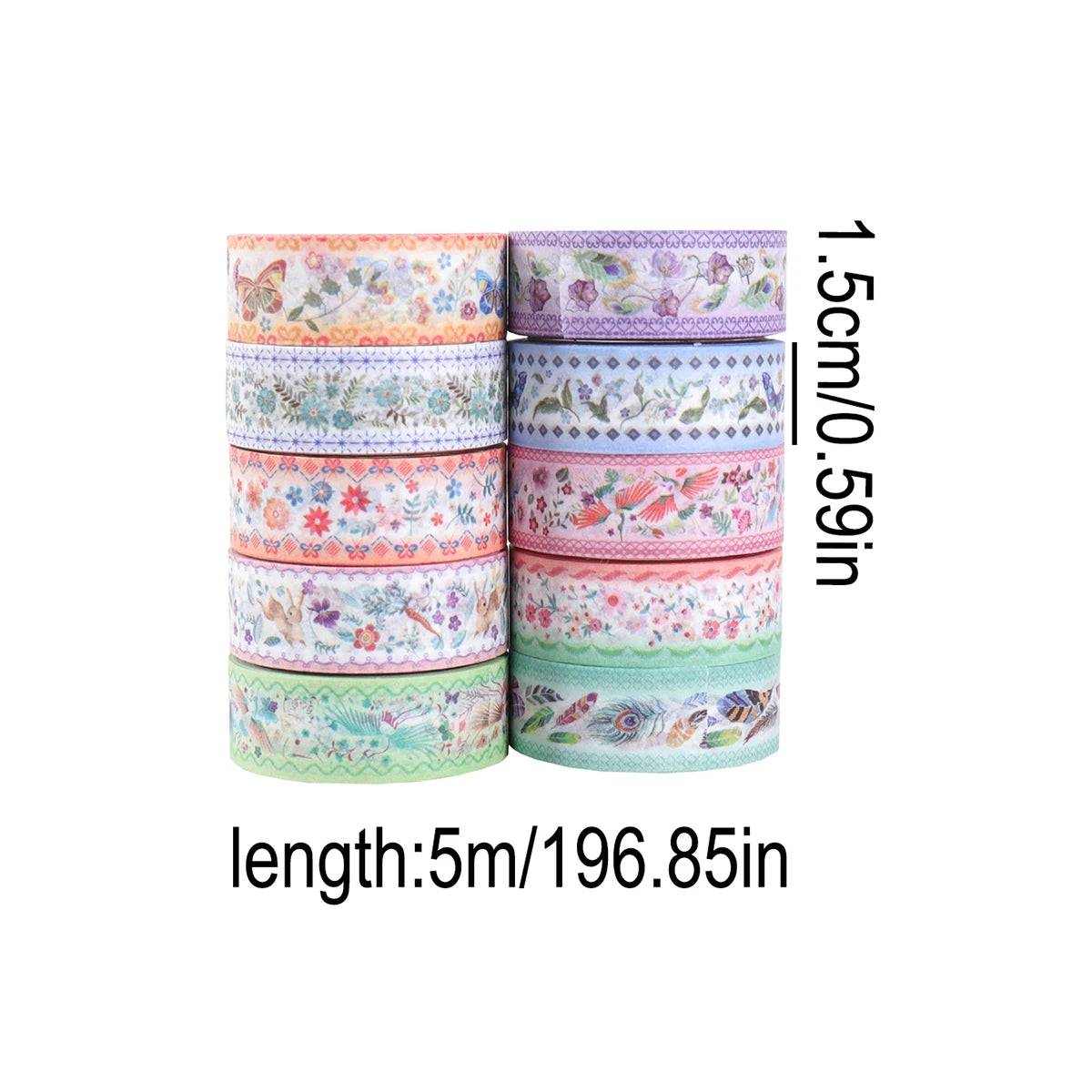 10-pack tejp blommor