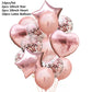 Ballong kit 14-pack metallic och paljett ballong