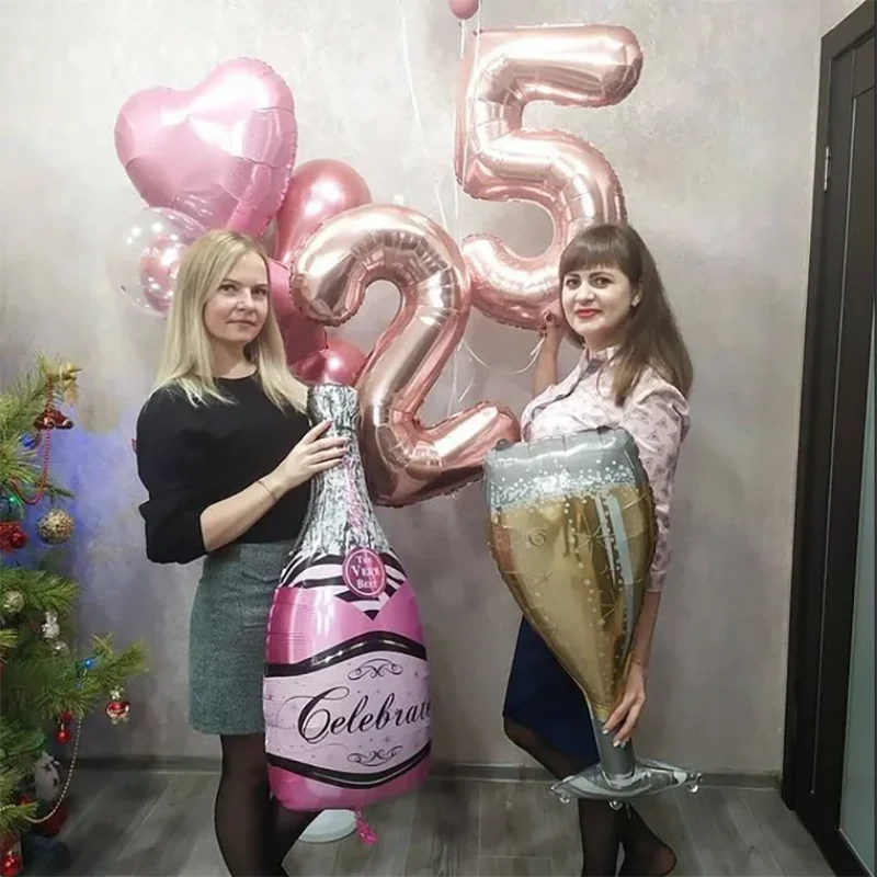 Stora Ballonger champagne flaskor