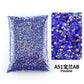 Strass stenar Resin olika blåa färger
