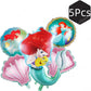 5st Ballong set Lilla sjöjungfru