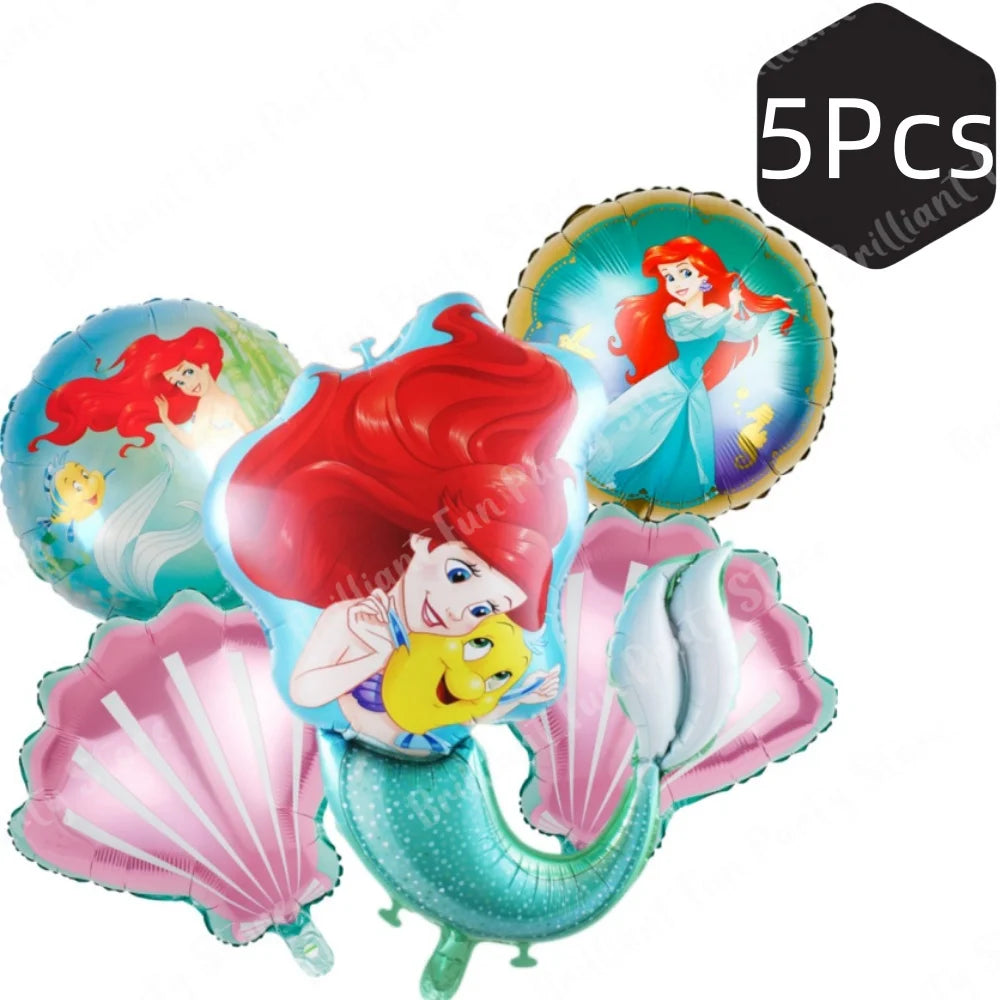 5st Ballong set Lilla sjöjungfru