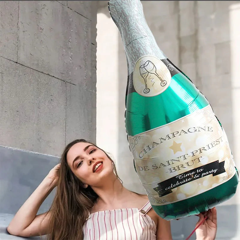 Stora Ballonger champagne flaskor