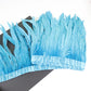 10 meters rooster feathers on ribbon