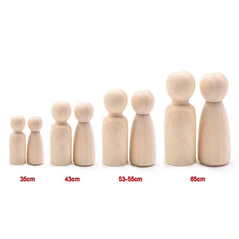 wooden figures boys girls