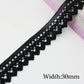 5 Meters black lace ribbon 