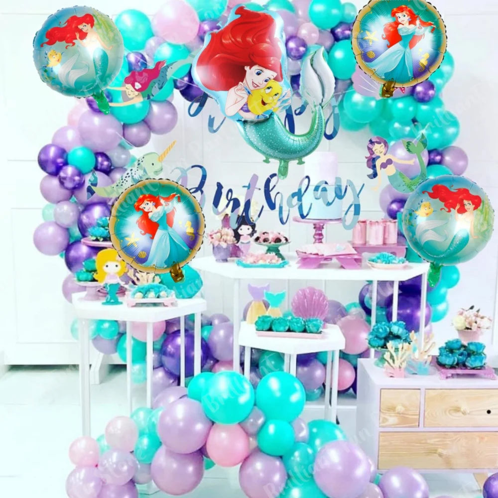 5st Ballong set Lilla sjöjungfru