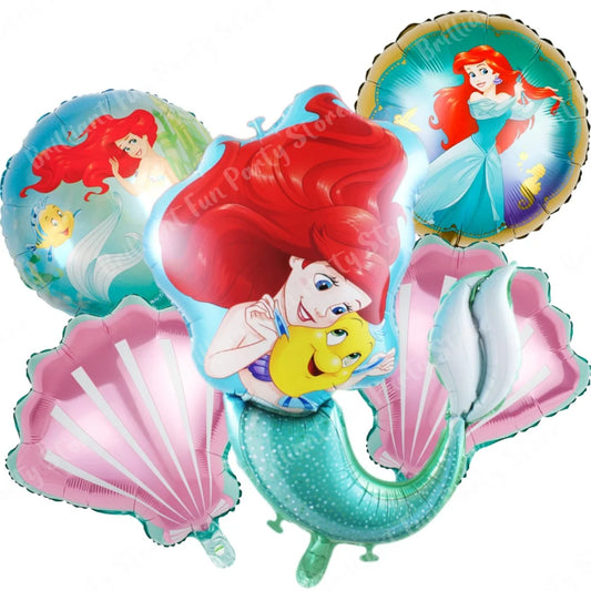 5st Ballong set Lilla sjöjungfru